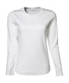 Dames T-shirt Lange Mouw Tee Jays 590 White